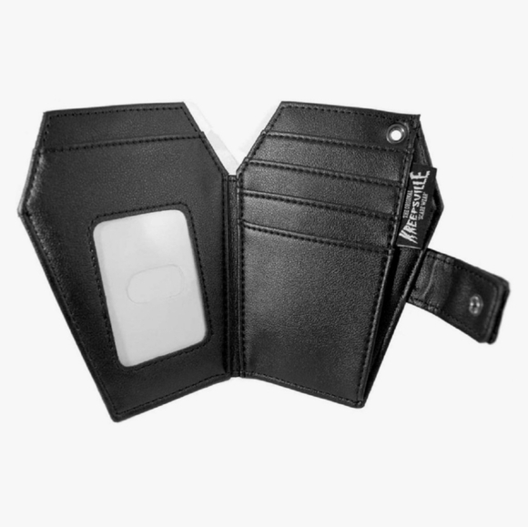 Kreepsville 666 Gothic Black Embossed Coffin Wallet - Picture 4 of 11